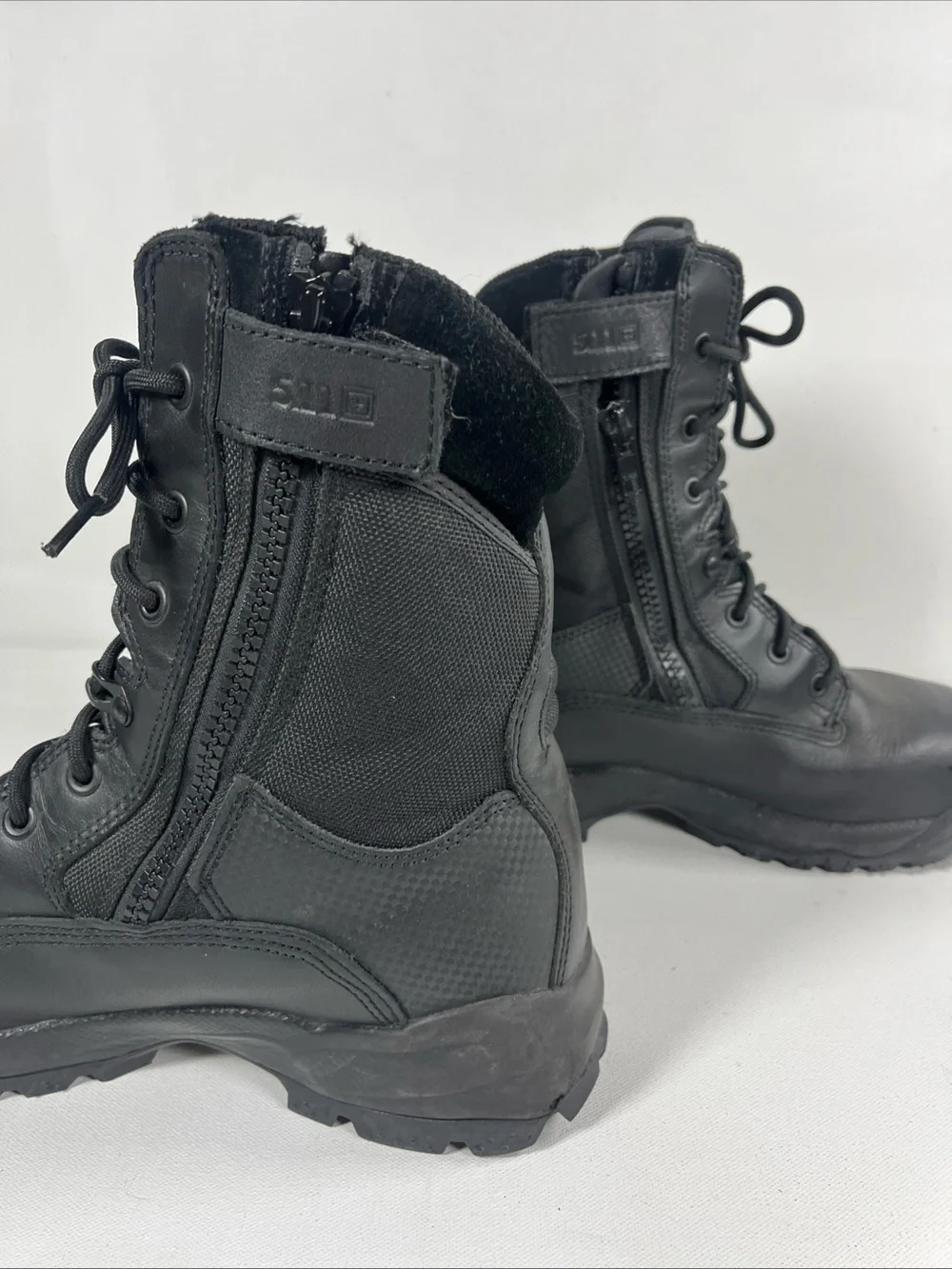 5.11 Tactical Mens ATAC 8” Side Zip Boots Black Combat Lace Up Men’s 11